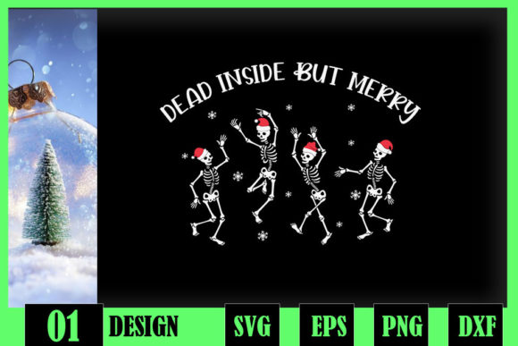 Dead Inside but Merry Dancing Skeleton