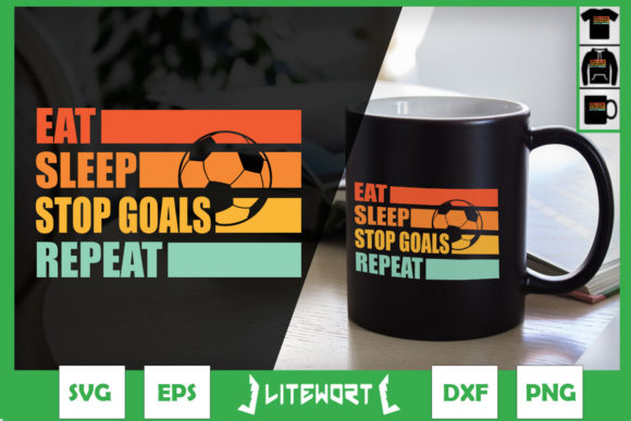 EAT SLEEP STOP GOAL REPEAT Goalie Soccer