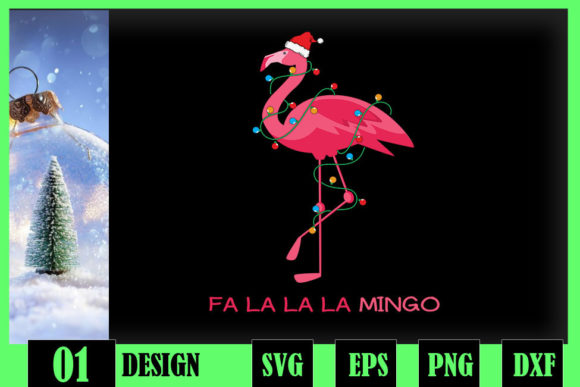 Fa La La La Mingo Flamingo Christmas
