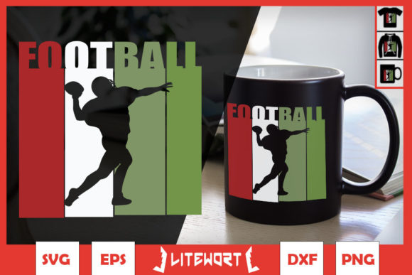 Football Player Vintage Retro