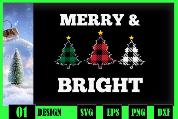 Plaid Merry Bright Matching Christmas
